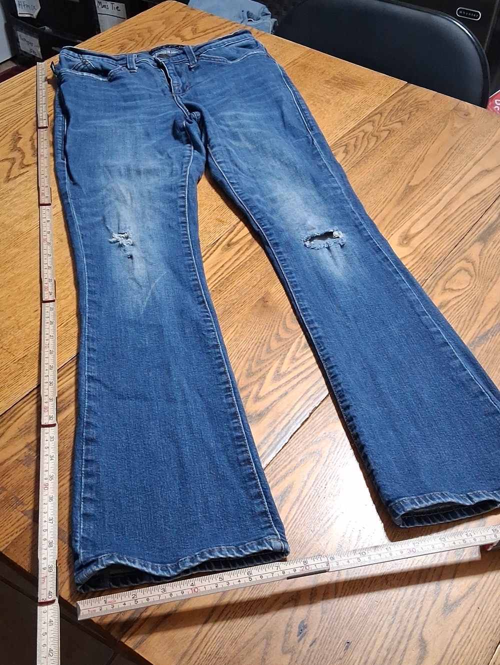 ROCK & REPUBLIC Jeans Womens BLUE 6 BOOTCUT FLARED KICK BELL Used Pants Denim